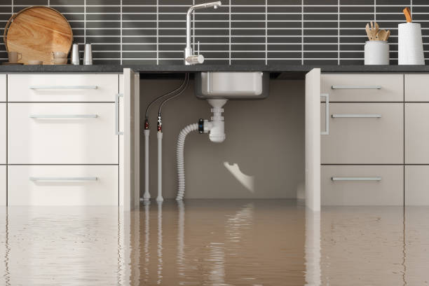 Water damage restoration process in KS